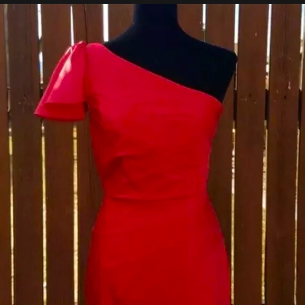 Antonio Melani - Red, one shoulder, knee length dress